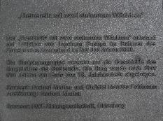 Schrifttafel, Gedenkplatte als Modell für den Kunstguss